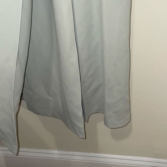 Vintage pin up double breasted button down light green a line dress petites - Picture 7 of 15